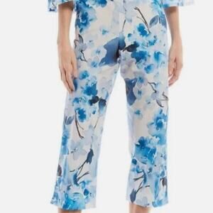NWT Bryn Walker Cropped Floral Pull On Pants Sz XS
